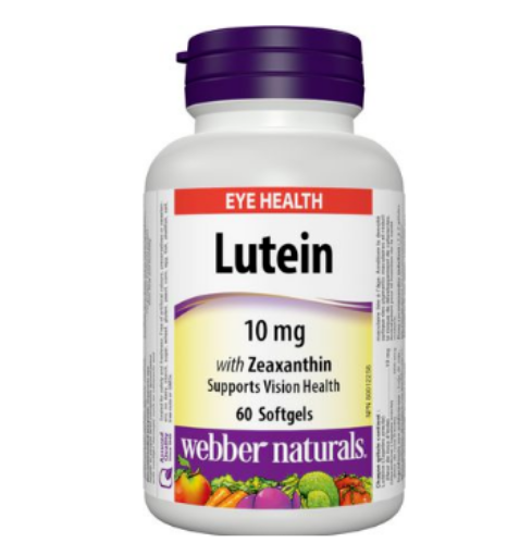 Picture of Webber Naturals Lutein 10mg 60Softgels