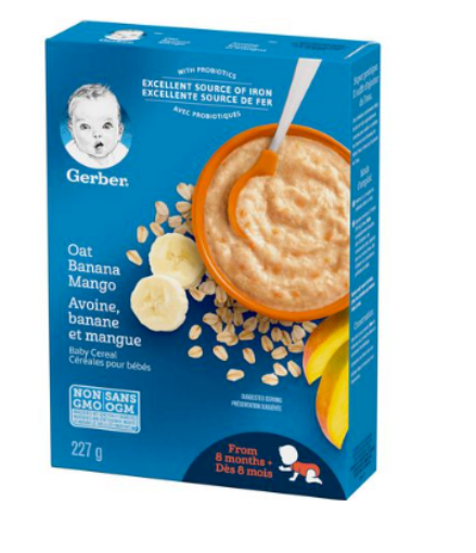 Picture of GERBER Stage 3 Oat Banana Mango Baby Cereal