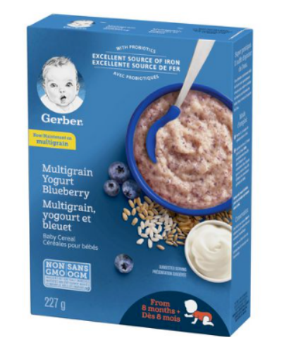 圖片 GERBER Stage 3 Multigrain Yogurt Blueberry Baby Cereal