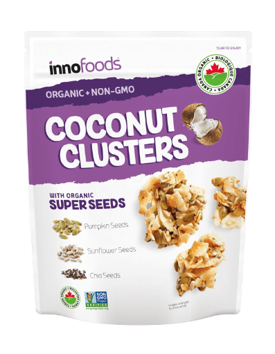 圖片 Inno Foods Organic Coconut Clusters With Super Seeds 500g