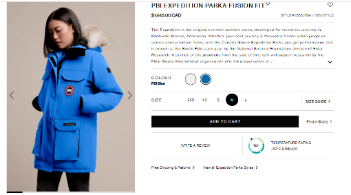 Pbi expedition parka fusion fit sale