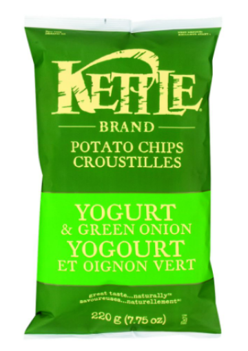 圖片 KETTLE CHIPS 220g 薯片 Yogurt & Green Onion