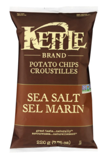 图片  KETTLE CHIPS 220g 薯片 Sea Salt