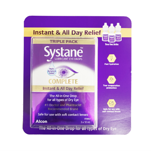 Picture of Systane Complete Lubricant Eye Drops 3*10ml