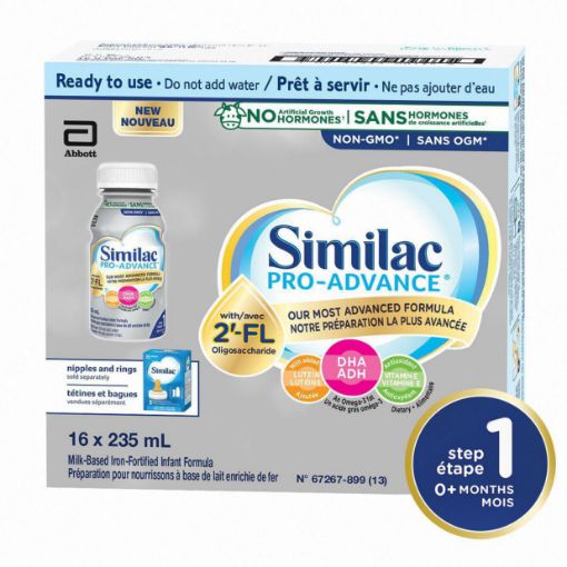 Picture of "Similac Pro-Advance® Step 1 Baby Formula, 0+ Months, with 2'-FL" 16*235ml