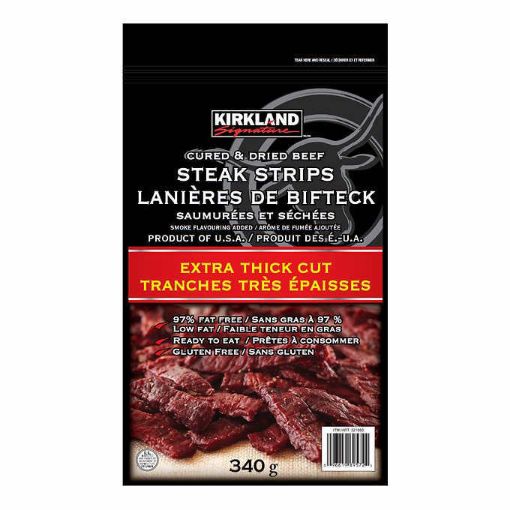 Picture of Kirkland Signature Extra Thick Steak Strips, 340 g