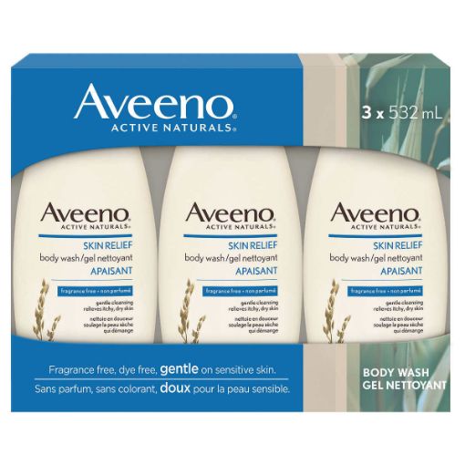 Picture of Aveeno Skin Relief Body Wash 532 mL x3packs