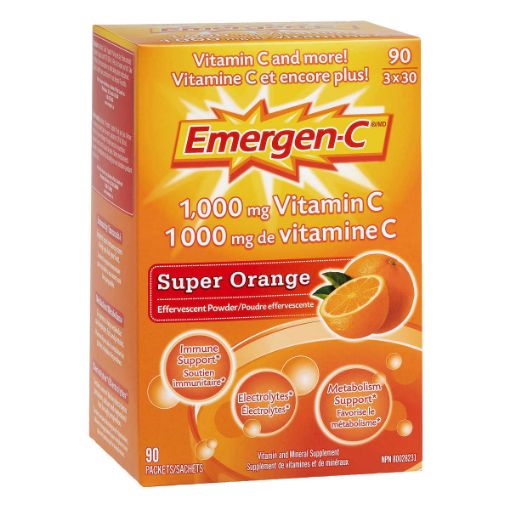 图片  Emergen-C 益满喜维生素泡腾香橙口味 90小包 