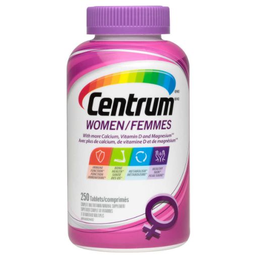 Picture of 【清仓包邮 保质期22.10】Centrum Complete Multivitamin Supplement for Women -250 Tablets