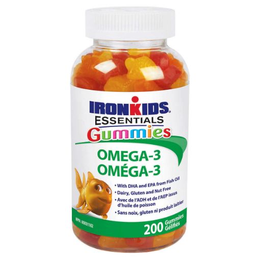 图片  【高温融化不赔偿 | 谨慎下单】Ironkids 小铁人鱼儿童油Omega-3软糖 -200粒