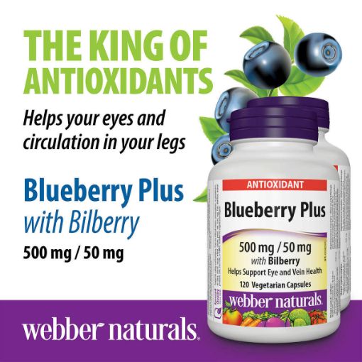 Picture of Webber Naturals Blueberry Plus with Bilberry 500/50mg 120 capsules