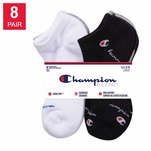 圖片 Champion Women's Athletic Socks, 8-pack 女袜 船袜 袜子