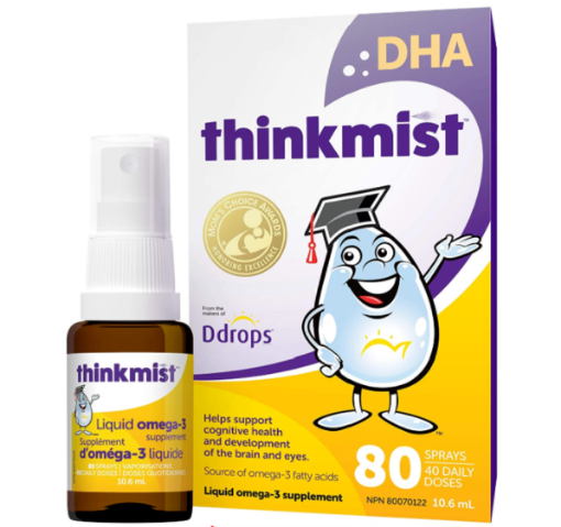 图片  Ddrops Thinkmist 婴儿 Omega 3 液体补充剂-10.6ml