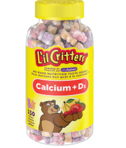图片  L'il Critters 小熊软糖之钙+维生素D3水果味软糖 -150粒