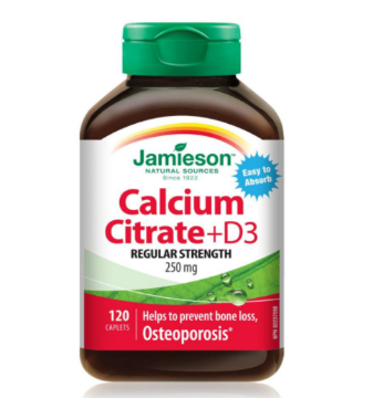 Picture of Jamieson Calcium Citrate with Vitamin D3 - 120 Caplets