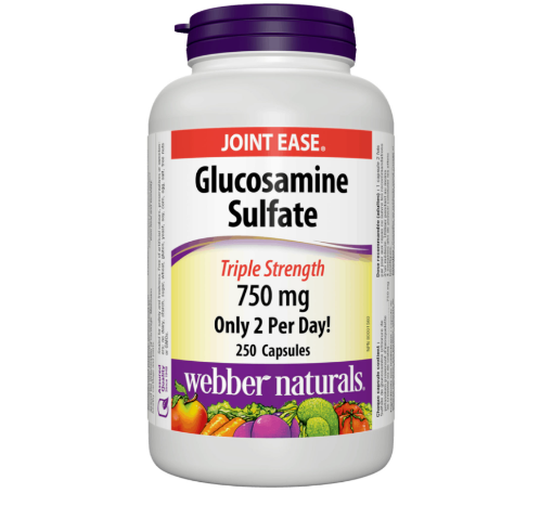 Picture of Webber Naturals Glucosamine Sulfate Triple Strength750mg -250 Capsules