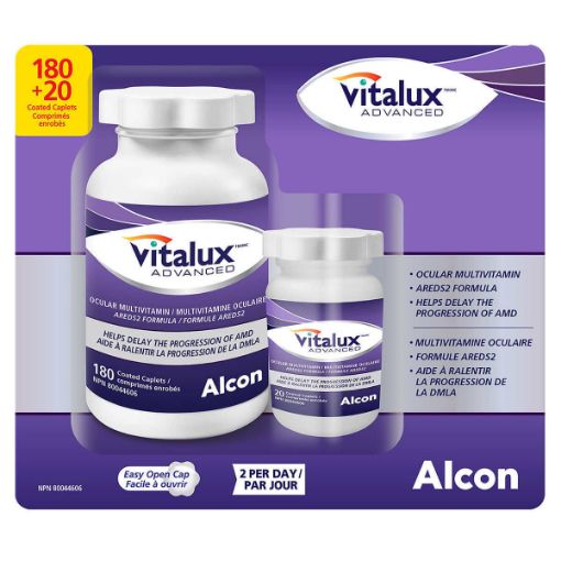Picture of  Vitalux Advanced Ocular Multivitamin 180 Coated Tablets