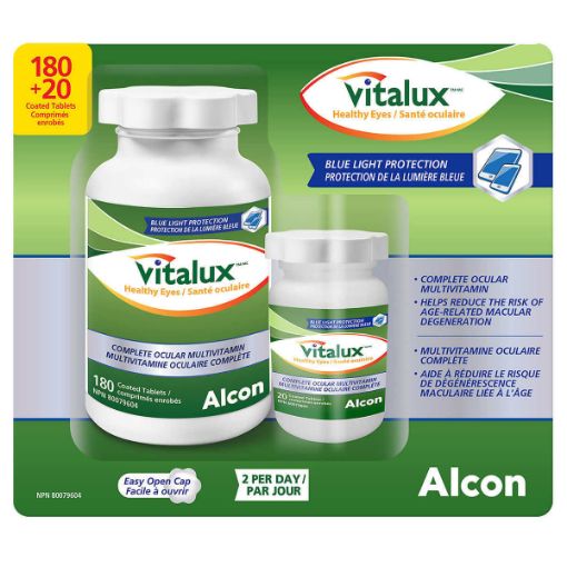 Picture of Vitalux Healthy Eyes Ocular Multivitamin 180 Coated Tablets