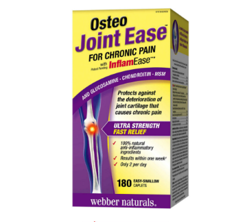 Picture of Webber Naturals Osteo Joint Ease with InflamEase -180 caplets