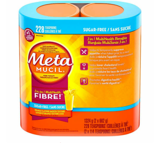 圖片 Metamucil 天然膳食吸油清腸排毒纖維粉(香橙味)-2 × 662g