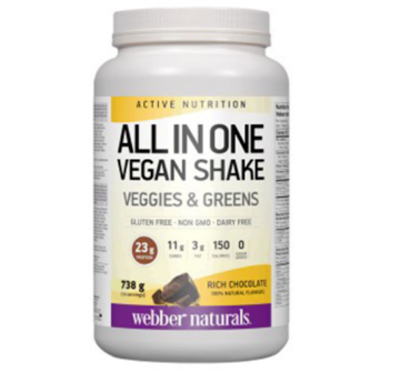 Picture of Webber Naturals All in One Vegan Shake Rich Chocolate 738g