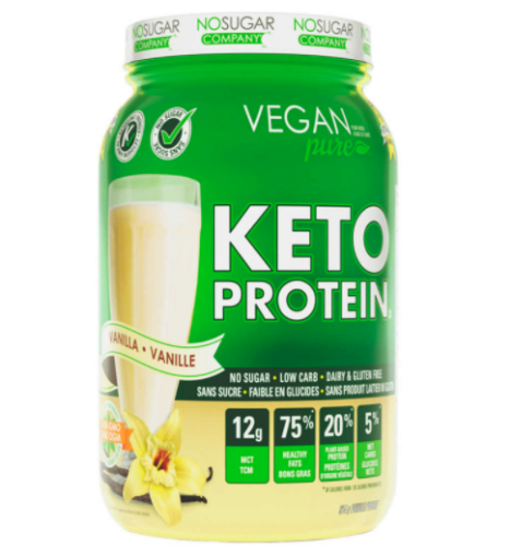 图片  Vegan Pure KETO 素食主义者纯酮蛋白粉 814g (香草味)