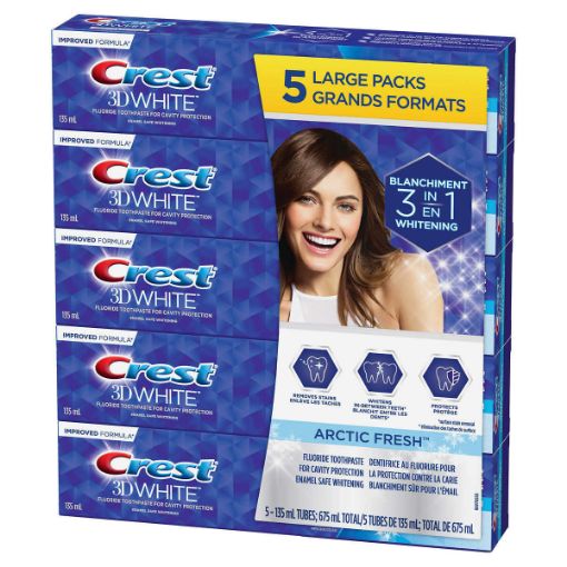 Picture of Crest 3D White Toothpaste 5 x 135mL