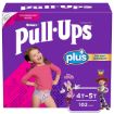 Picture of Huggies Pull-Ups Plus Training Pants 4T to 5T Girl, 102-pack