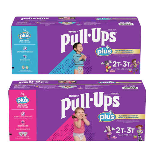 圖片 Huggies Pull-Ups Plus尿布濕 2T-3T  8-15kg 男孩/女孩  128片