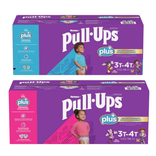 图片  Huggies Pull-Ups Plus 尿布湿 3T-4T  15-18kg 男孩/女孩 116片