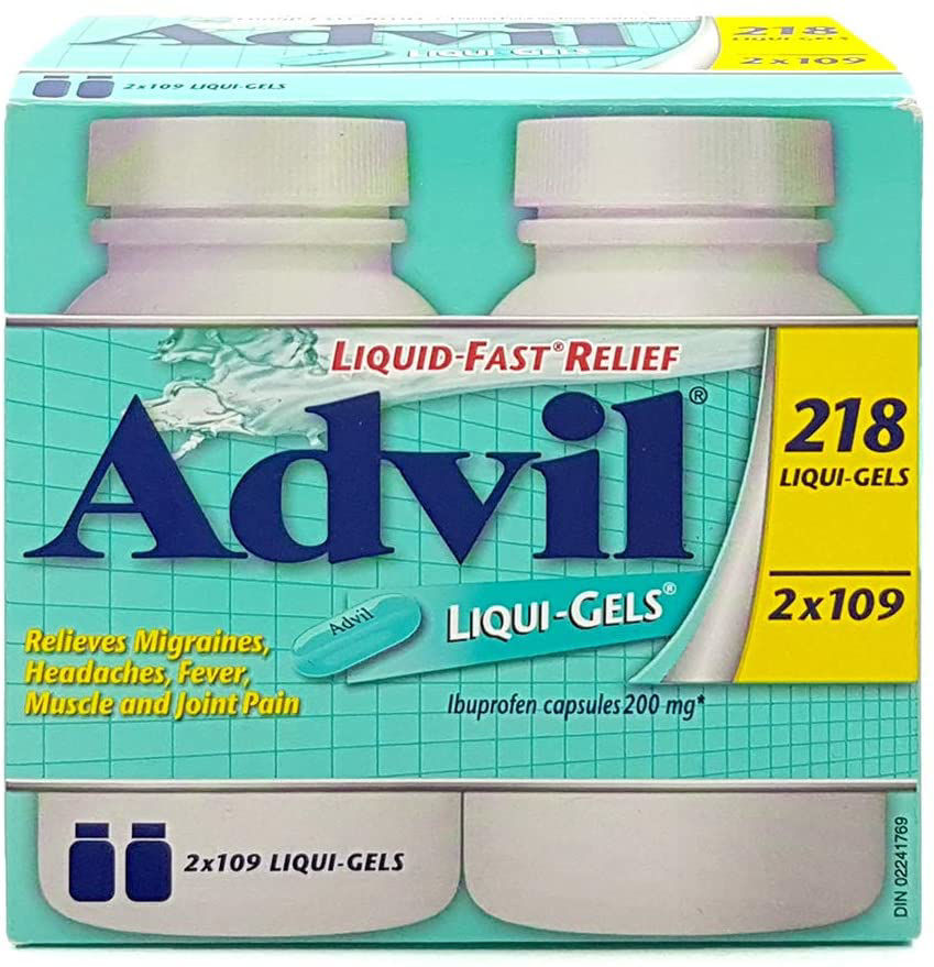 Advil Ibuprofen 200 mg, 2 X 109 Liqui-Gels, 218 Count