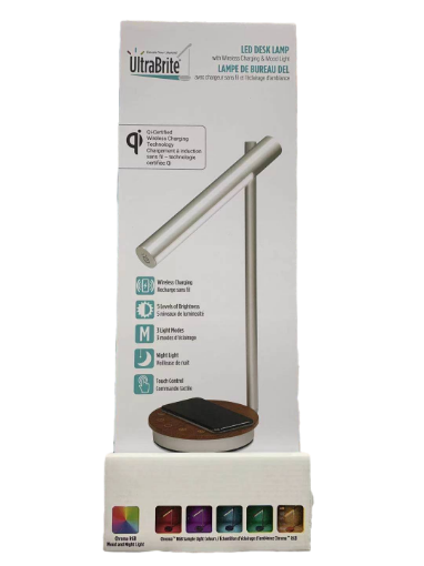 Picture of UltraBrite SCOT II LED Desk Lamp with Wireless Charging and Mood Light
