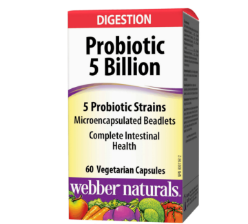 Picture of Webber Naturals Probiotic 5 Billion 5 Probiotic Strains 60 Capsules