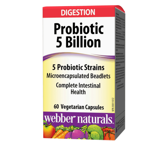 Picture of Webber Naturals Probiotic 5 Billion 5 Probiotic Strains 60 Capsules
