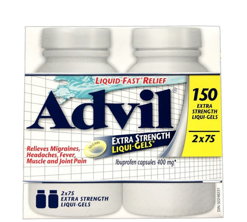 圖片 Advil 加強型緩解疼痛止痛藥 液體膠囊 400mg 2 x 75粒