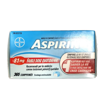 Picture of Bayere Low Dose Aspirin 81mg  365 Coated Tablets