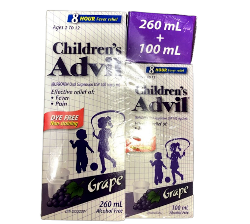 Picture of Children Advil 260mL + 100mL