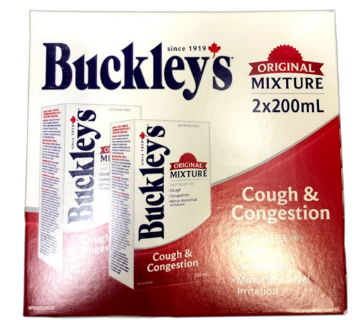 Picture of Buckleys Cough & Congestion Original Mixture 2 x 200mL