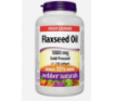 Picture of Webber Naturals Flaxseed Oil 1000 mg Cold Pressed 1000mg- 210 Softgels 