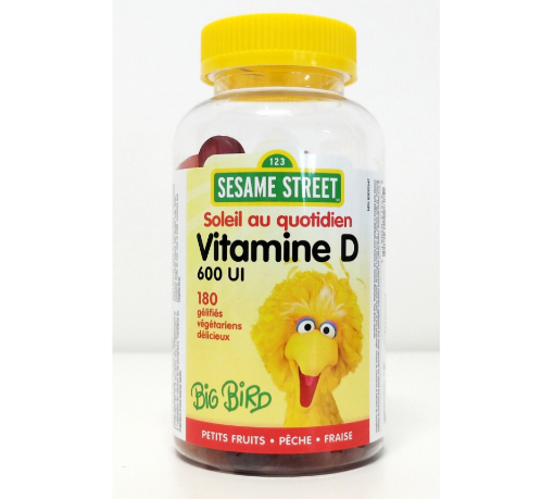 Picture of Webber Naturals Vitamin D3 600 IU Mixed Berry • Peach • Strawberry  180 Gummies 