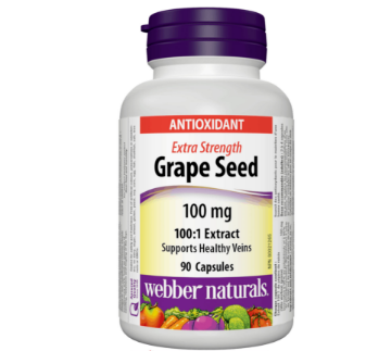 Picture of Webber Naturals Grape Seed 100 mg Extra Strength 90 Capsules