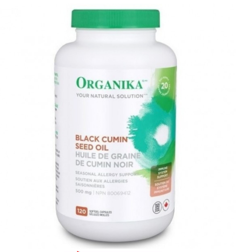 Picture of Organika Black Cumin Seed Oil 500mg - 120 sftgels