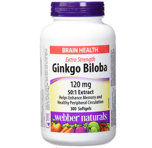 Picture of 【国内现货包邮】Webber Naturals Ginkgo Biloba Softgels 120mg -300 Count