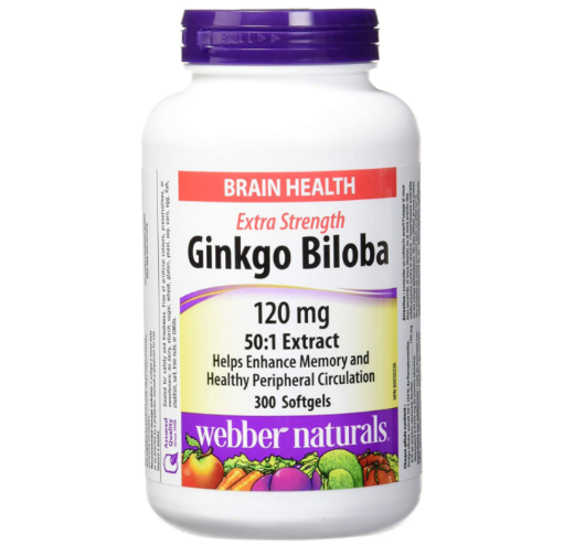 Picture of Webber Naturals Ginkgo Biloba Softgels 120mg -300 Count