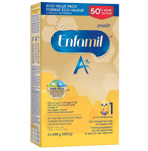 Picture of Enfamil A+ 1 Infant Formula, Powder Refill (0~12Months) 2x496g