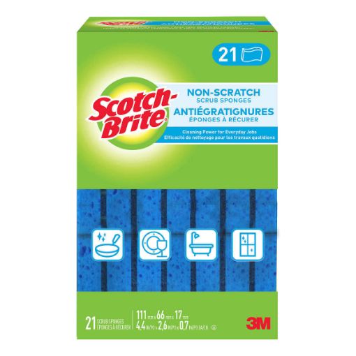 Picture of Scotch-Brite No Scratch Sponges, 21-pack