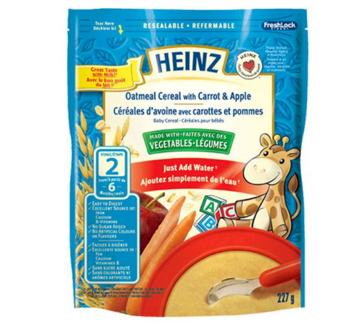 Picture of Heinz Oat Cereal with Carrot & Apple, STAGE 2 ,227g 