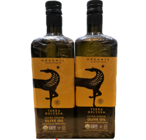 Picture of Terra Delyssa Organic Extra Virgin Olive Oil, 2 × 1 L