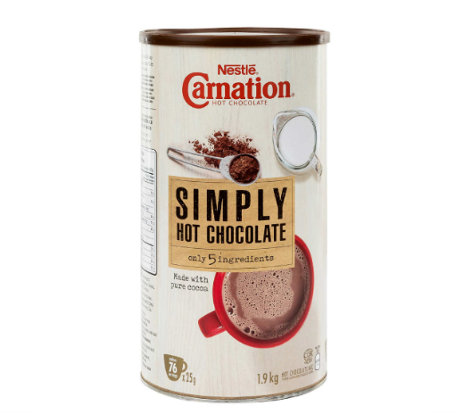 Picture of NESTLE Carnation Hot Chocolate, Simply 5 Ingredients, 1.9 kg