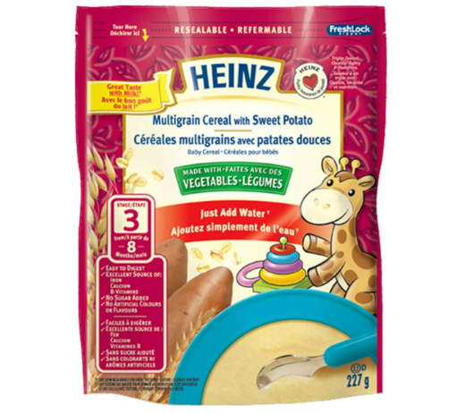 Picture of Heinz Multigrain Cereal with Sweet Potato STAGE 3, 227g (Pack of 6)